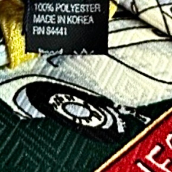 MARCO POLO Italian Style Men's Neck Tie • California Cars Gas Pumps Graphics - Picture 6 of 6